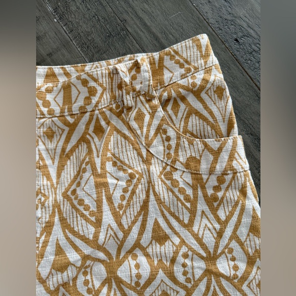 Anthropologie | Elevenses Tiled Tide Shorts, size 10. - Picture 5 of 11